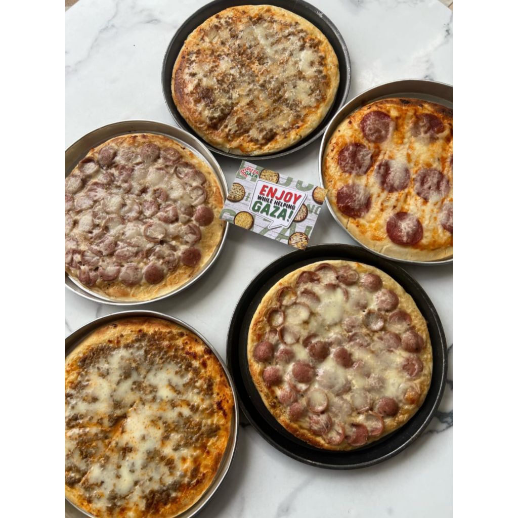 

Pizza gaza matang medium 20cm siap santap pizza homemade pizza Full Topping hampers pizza bekal anak sekolah kirim Instan