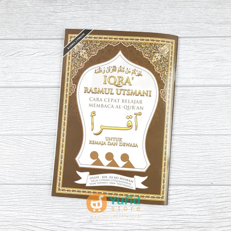 BUKU IQRA RASMUL UTSMANI UNTUK REMAJA DAN DEWASA - KERTAS BURAM & HVS (AT-TARTIL)