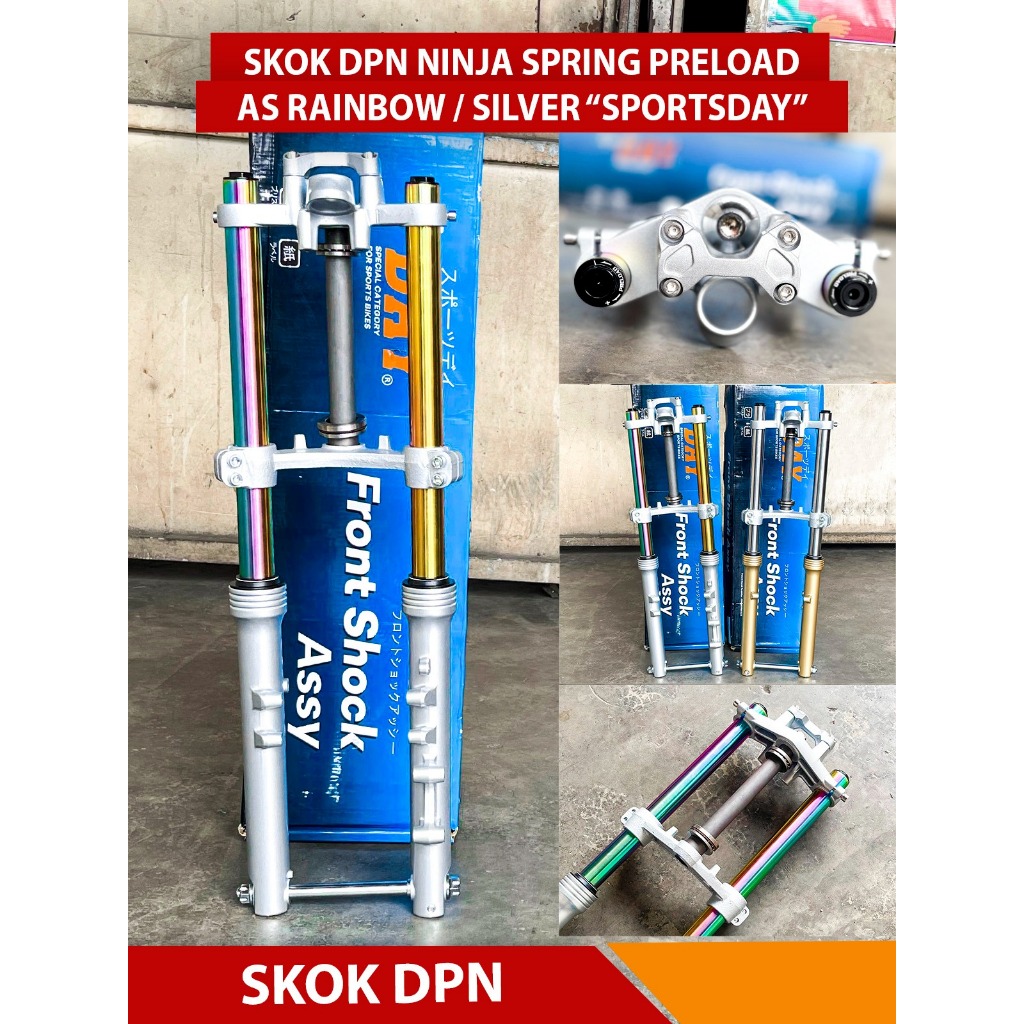 Shock Depan Ninja Spring Preload PNP Yamaha RX King Vixion Scorpio Honda CB GL MP Tiger Sports DAY