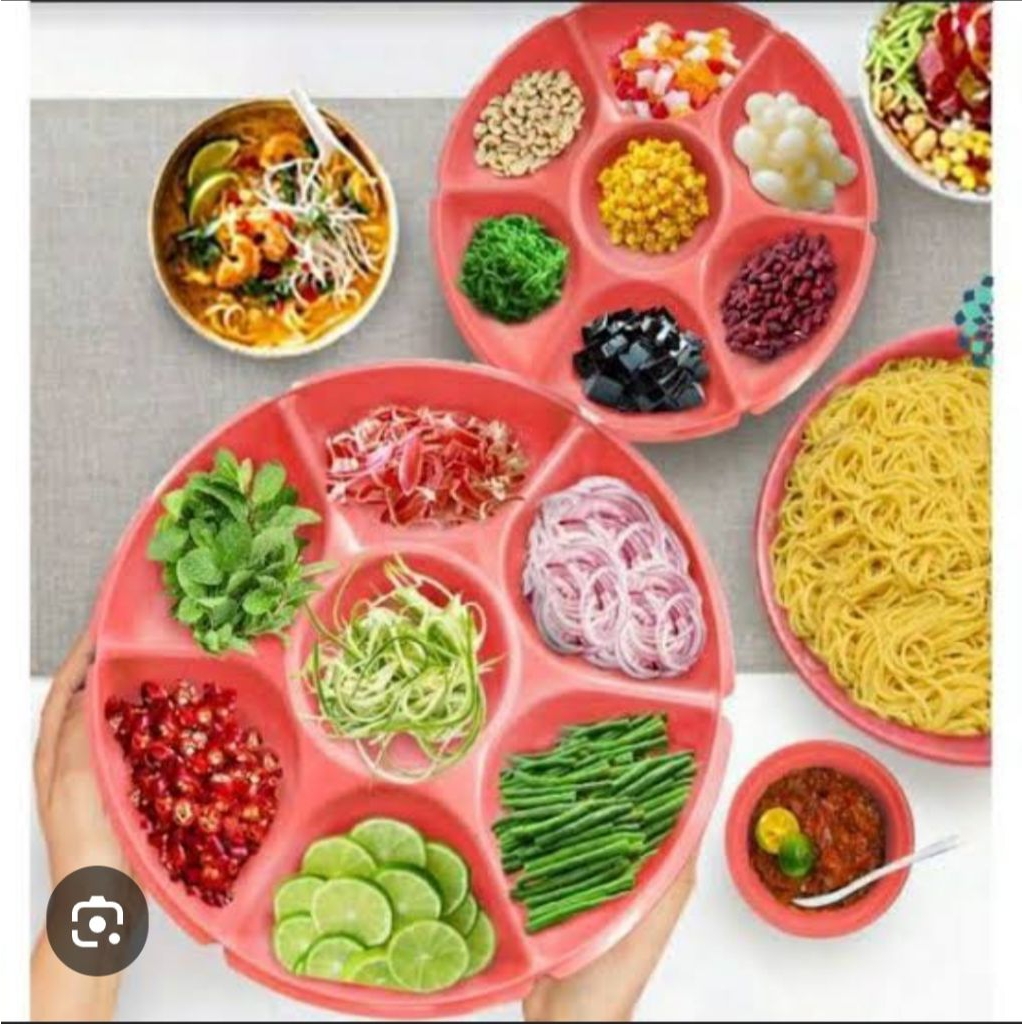 large serving center Tupperware