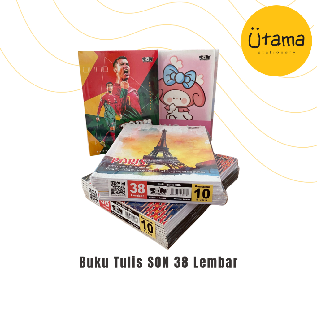 

Buku Tulis SON 38 Lembar A5 (per Pak isi 10)
