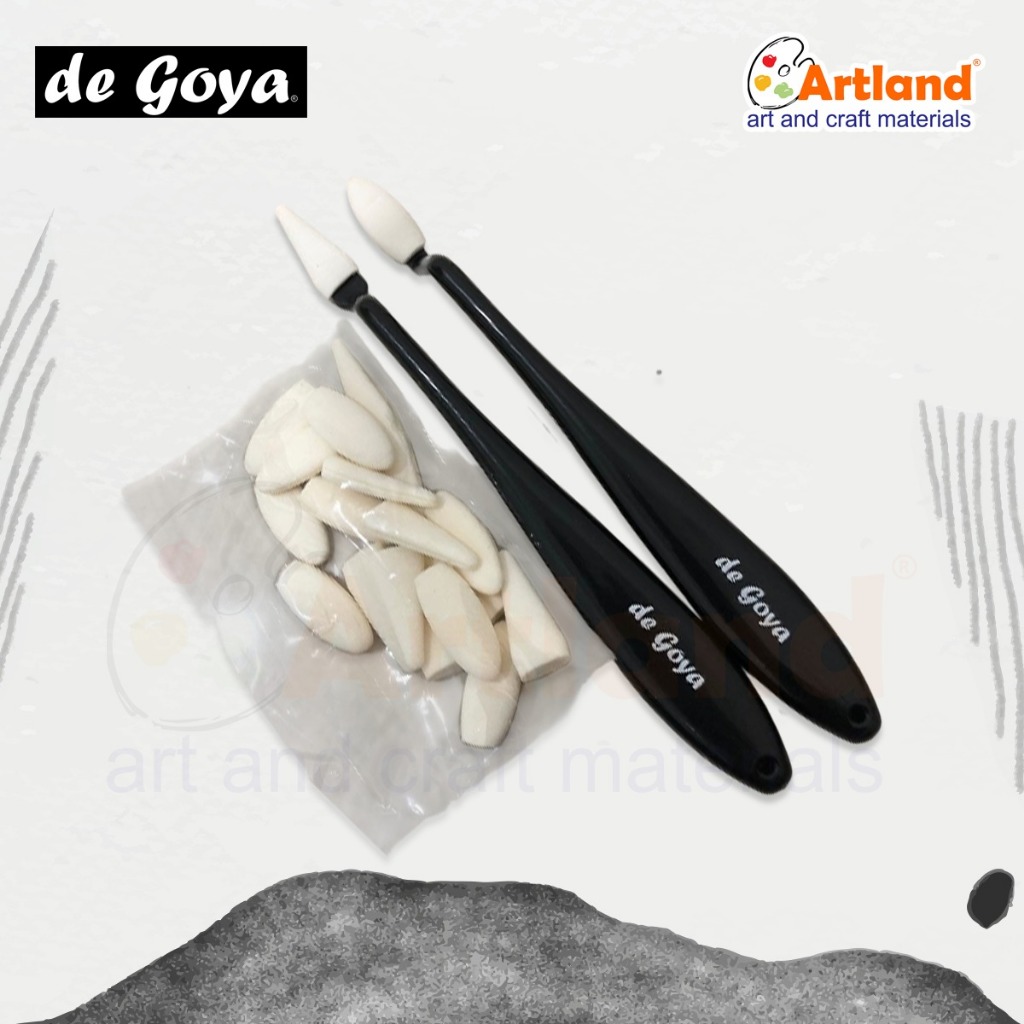 

De Goya Sketch Knife + 20 Sponge Refill – Alat Blending & Shading Sketsa