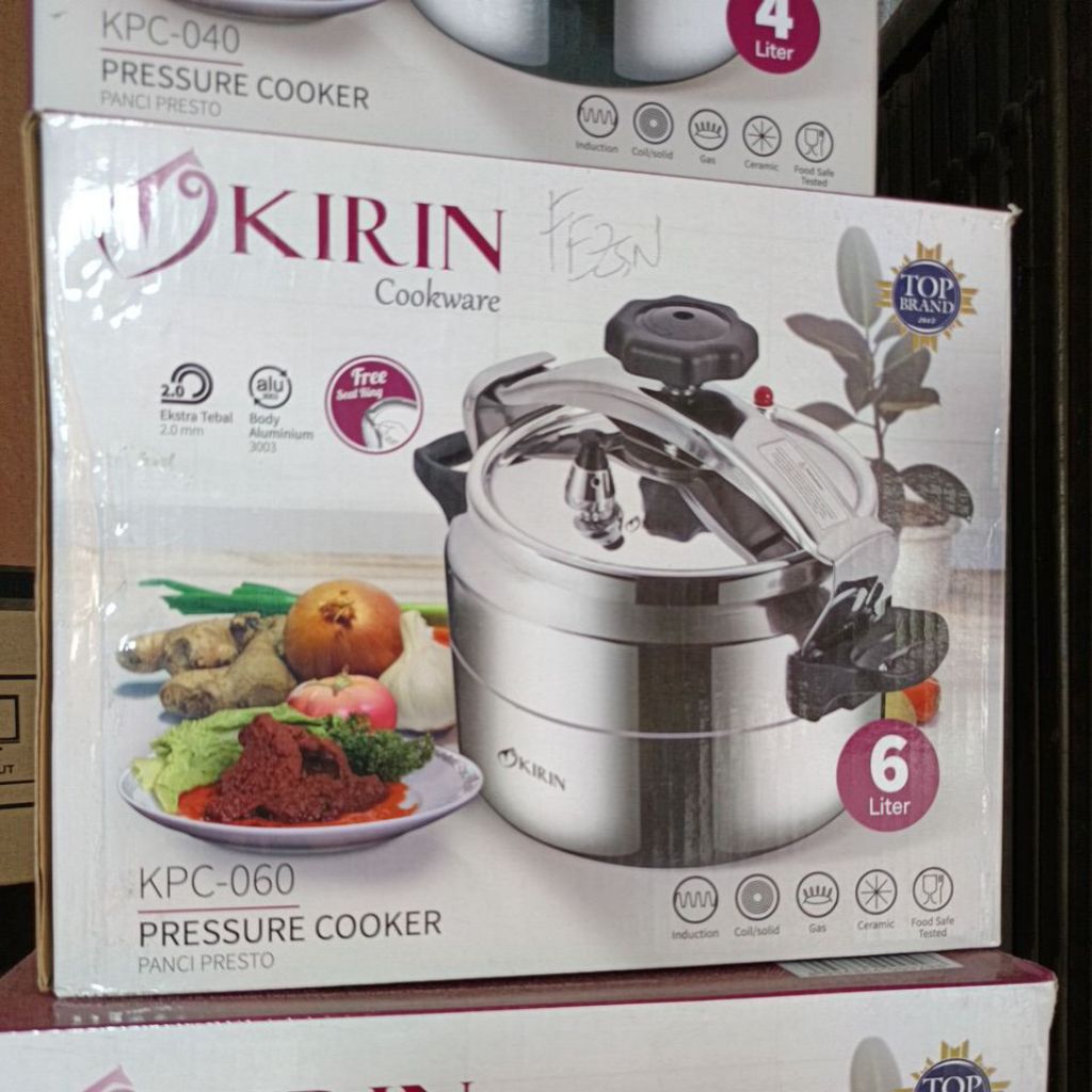 KIRIN PRESTO 6 LITER - PRESSURE COOKER KIRIN 6 LITER - PANCI PRESTO KIRIN 6 LITER - PRESTO DAGING 6 