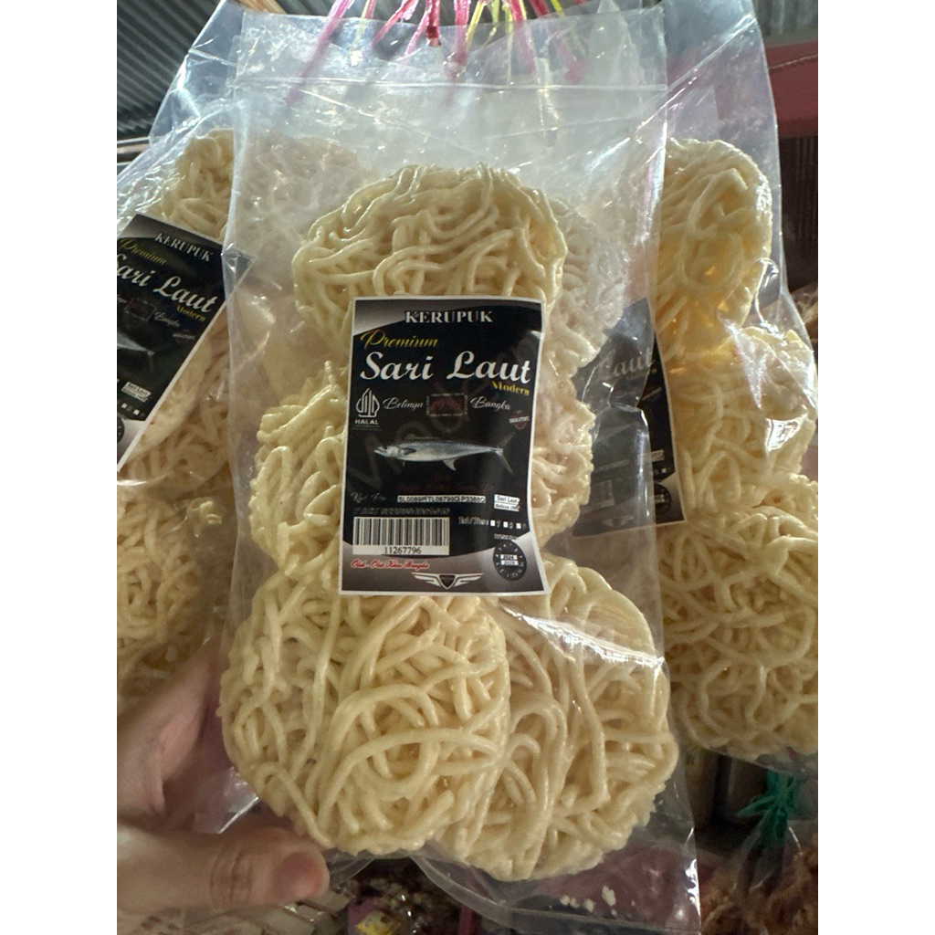 

KERUPUK PREMIUM SARI LAUT 7 KEPING//MAKANAN KHAS BANGKA//OLEH-OLEH BANGKA//