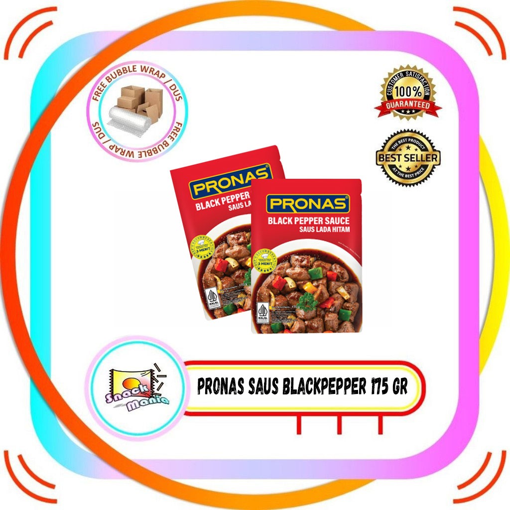 

Pronas Stir Fry Black Pepper Sauce 195 gr Saus Lada Hitam