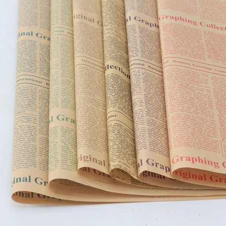 

Newspaper Wrapping Kraft Paper / Bungkus Hadiah Hamper / Wrapping Flower / Kertas Kado bahan Kraft