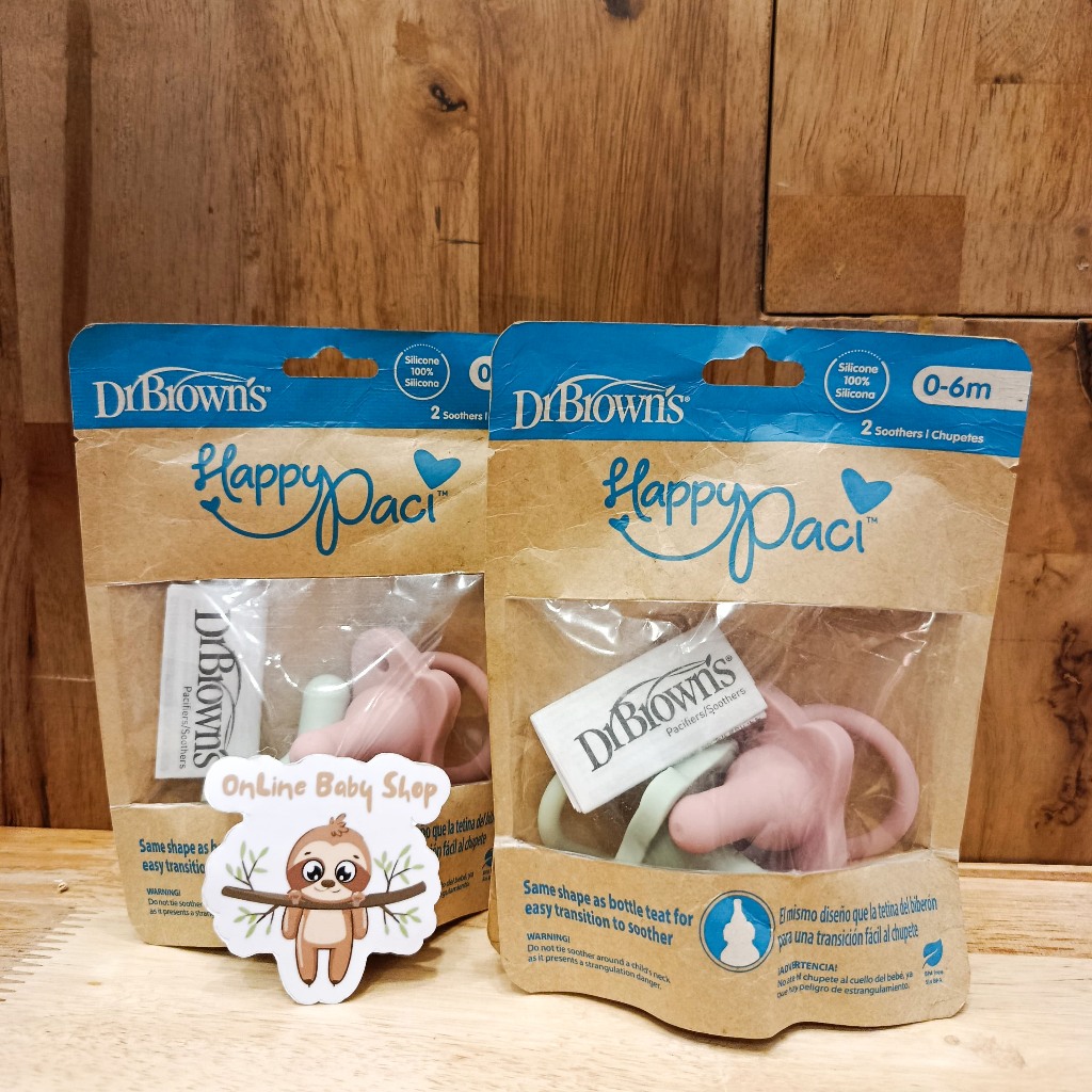 Dr Brown's - Happy Paci Silicone Pacifier / Empeng silikon Dr Brown DrBrown