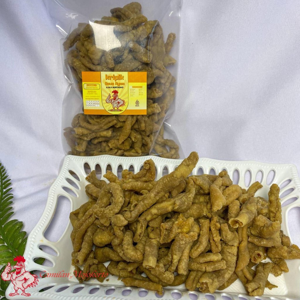 

Kripik Kering Usus Ayam Krispi 250 Gram Gurih A.M.K MURTADHO Paling Murah Se-Indonesia