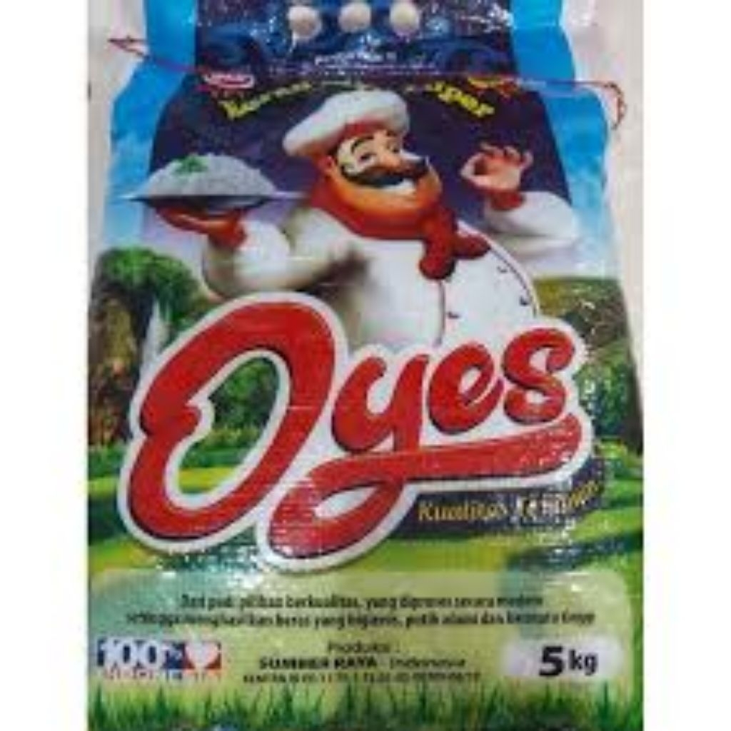 

beras merk oyes ukuran 5 kg
