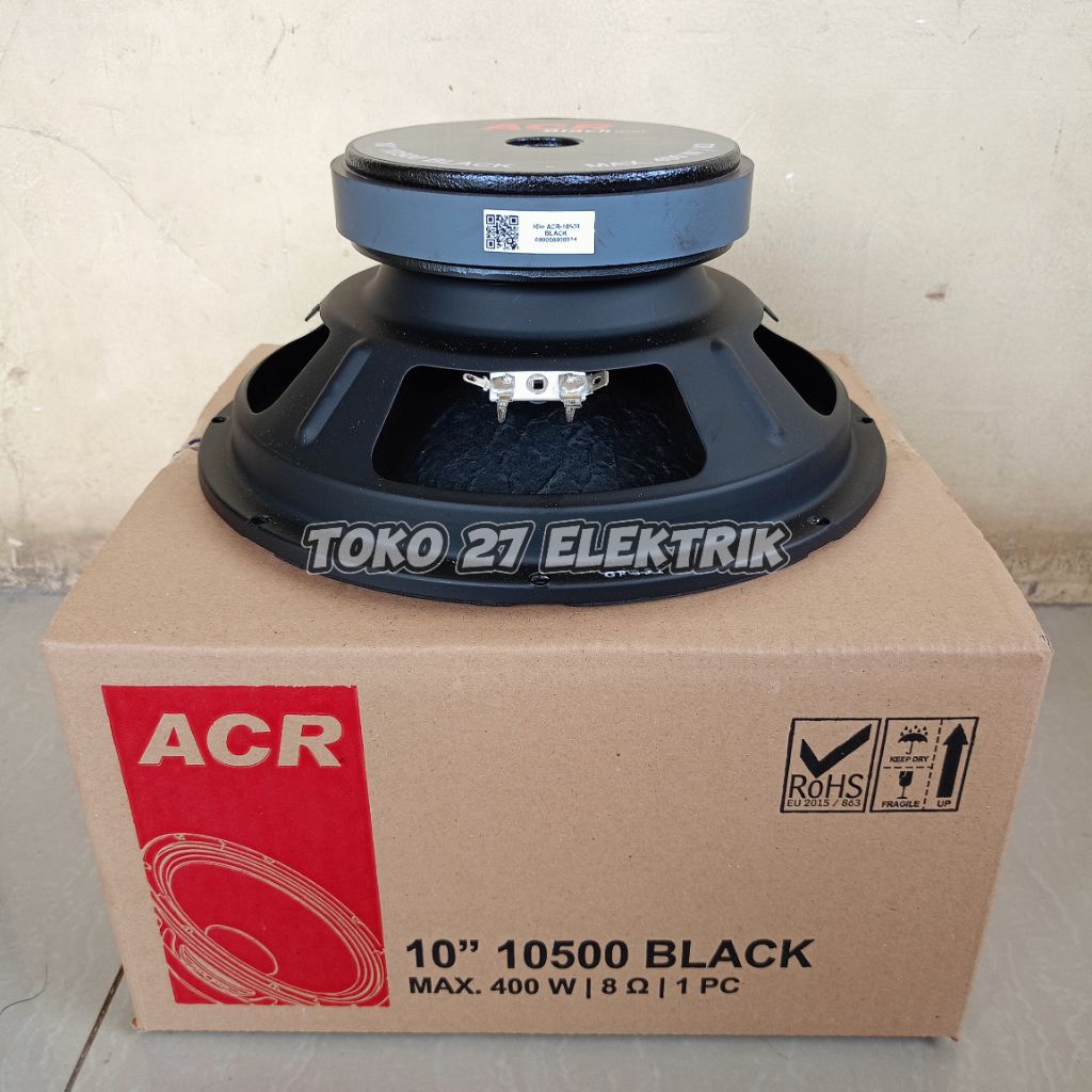 Speaker ACR 10 inch 10500 BLACK / Woofer 10" 10500 BLACK