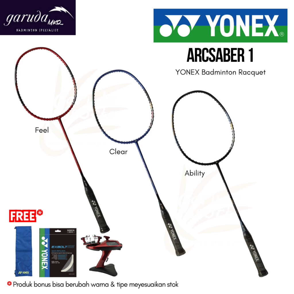Raket Bulutangkis Yonex ARCSABER 1 CLEAR / ARCSABER 1 ABILITY / ARCSABER 1 FEEL  / YONEX ARC 1