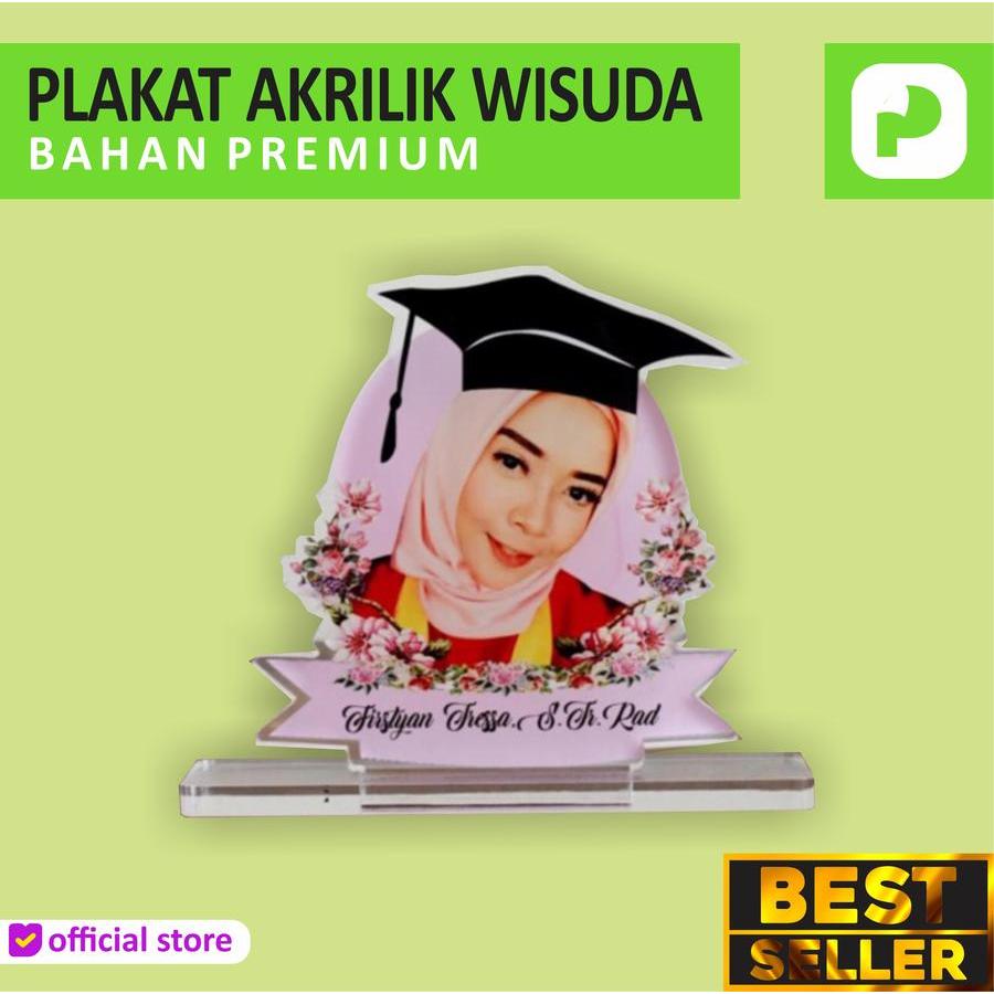 Plakat Mini Akrilik Wisuda Kenang-kenangan Wisuda