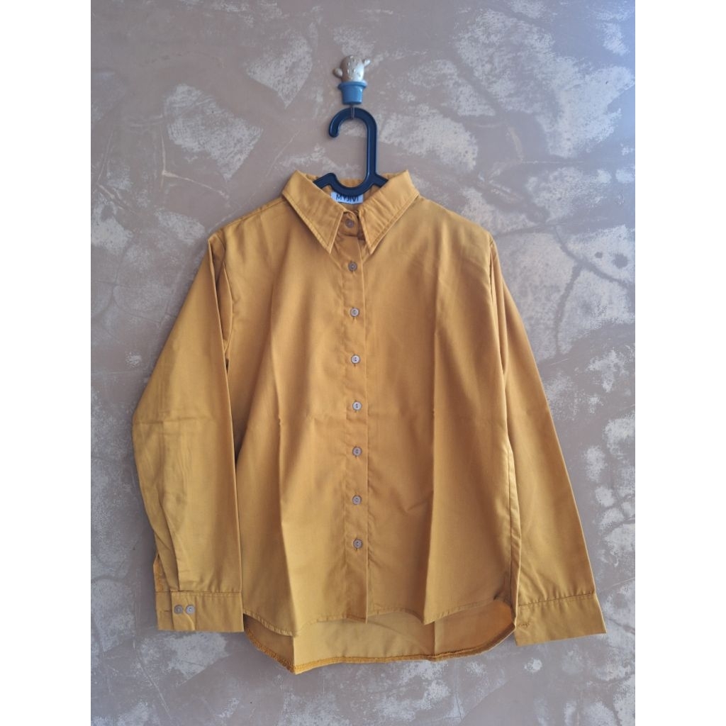 PRELOVED BLUS MYJIVI LENGAN PANJANG WANITA HEM POLOS REMAJA DEWASA KAUS MURAH DAILY OOTD BAJU PANJAN