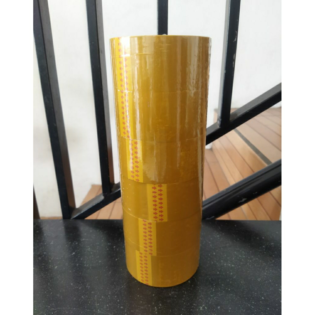 

6 Pcs Lakban Coklat 45x77m