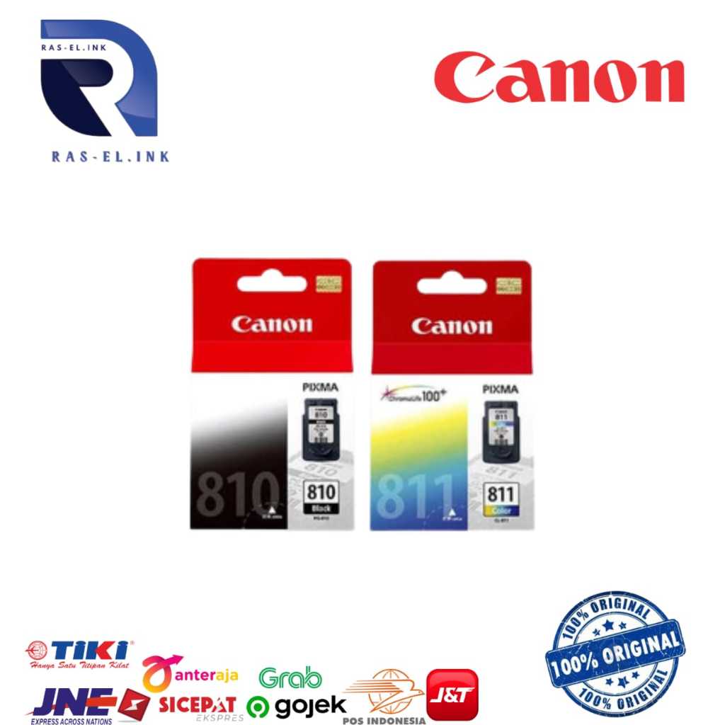 Tinta Cartridge Canon 810 Black & 811 Colors Original