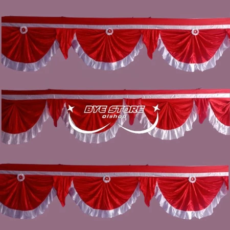 Background Merah Putih Panjang Background Bentuk kipas Buat HUT RI