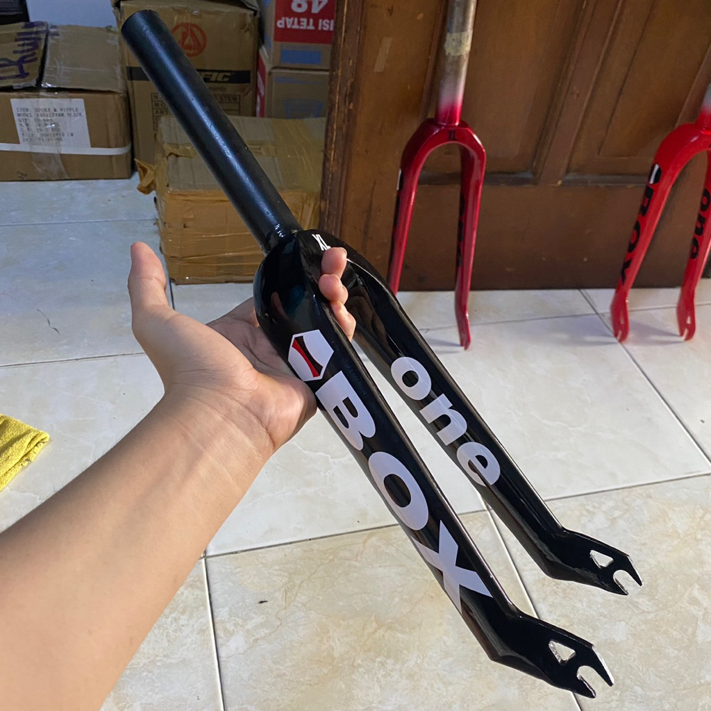 DISCOUNT GARPU FORK BOX ZOOM CUSTOM BMX 20 OVERSIZE HI - TEEN STEEL RINGAN TEBAL TERBARU