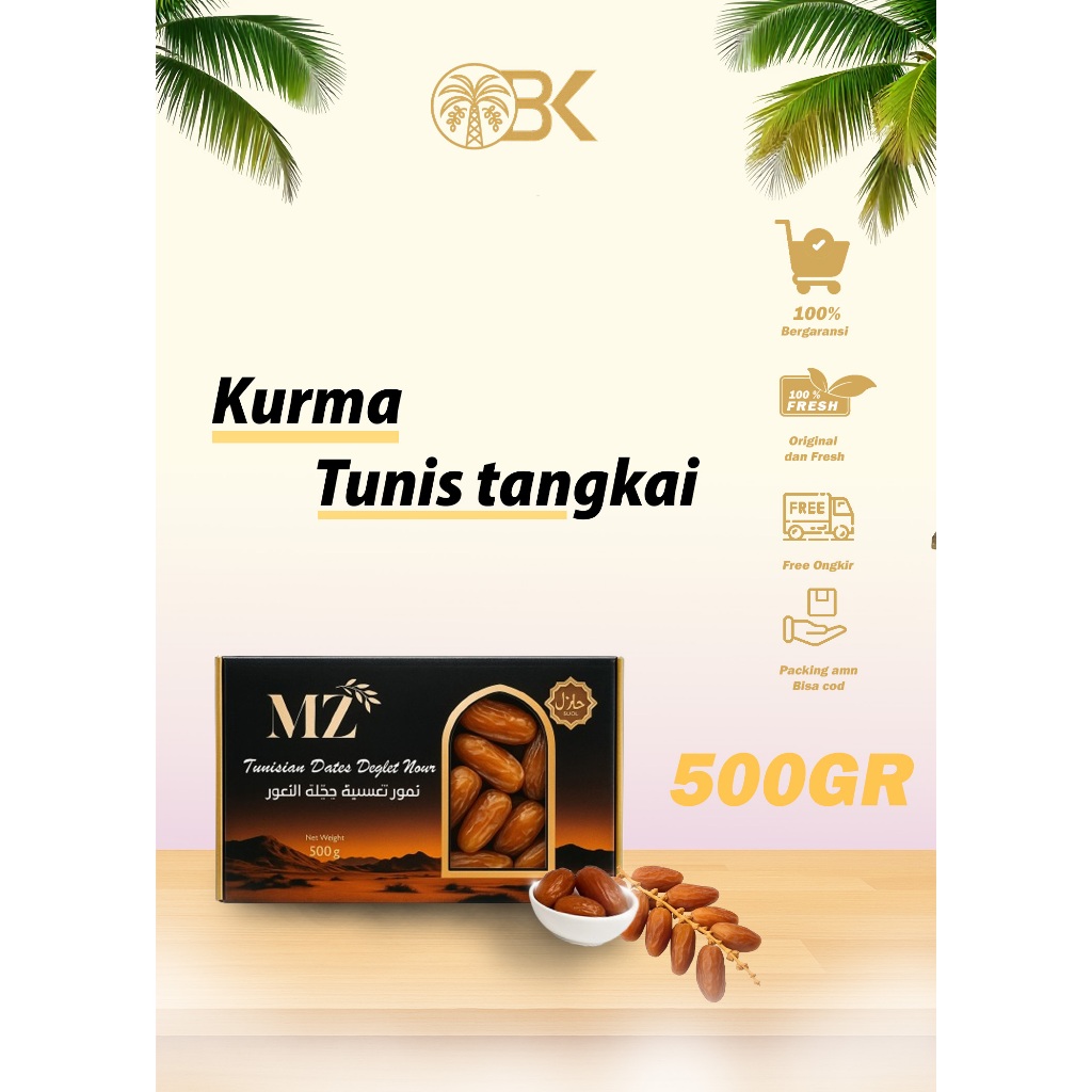 

Kurma Tangkai Tunisia MZ 500gr | Deglet Nour Asli | Kurma Batang Premium | Halal & Fresh | kurma tunis | kurma | kurma oleh oleh haji | kurma tunis tangkai | tunisia dates tangkai | kurma box | kurma tangkai