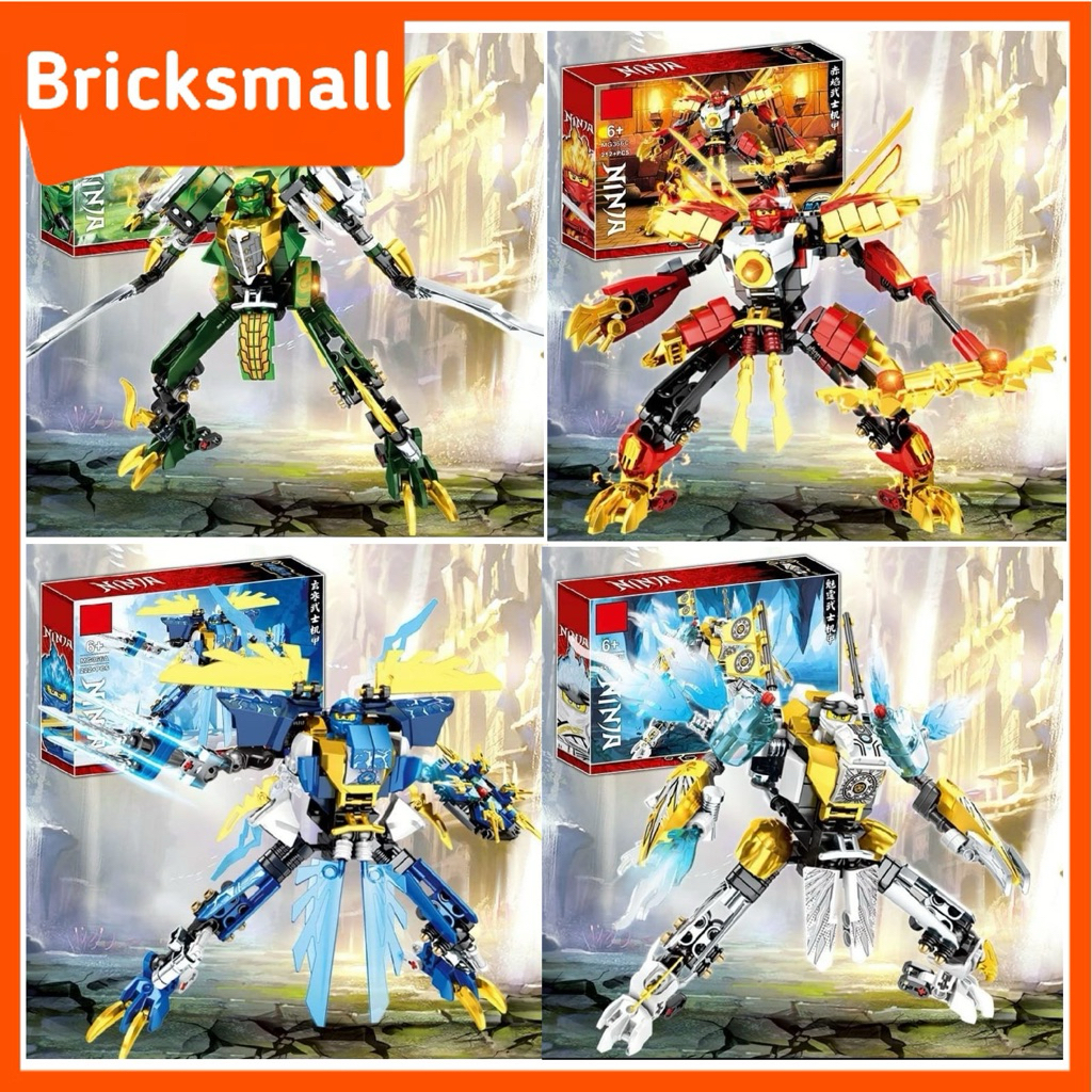 MG366 - Mainan anak balok susun ninjago robot master of spinjitzu ninja ronin Besar kai jay zane Llo