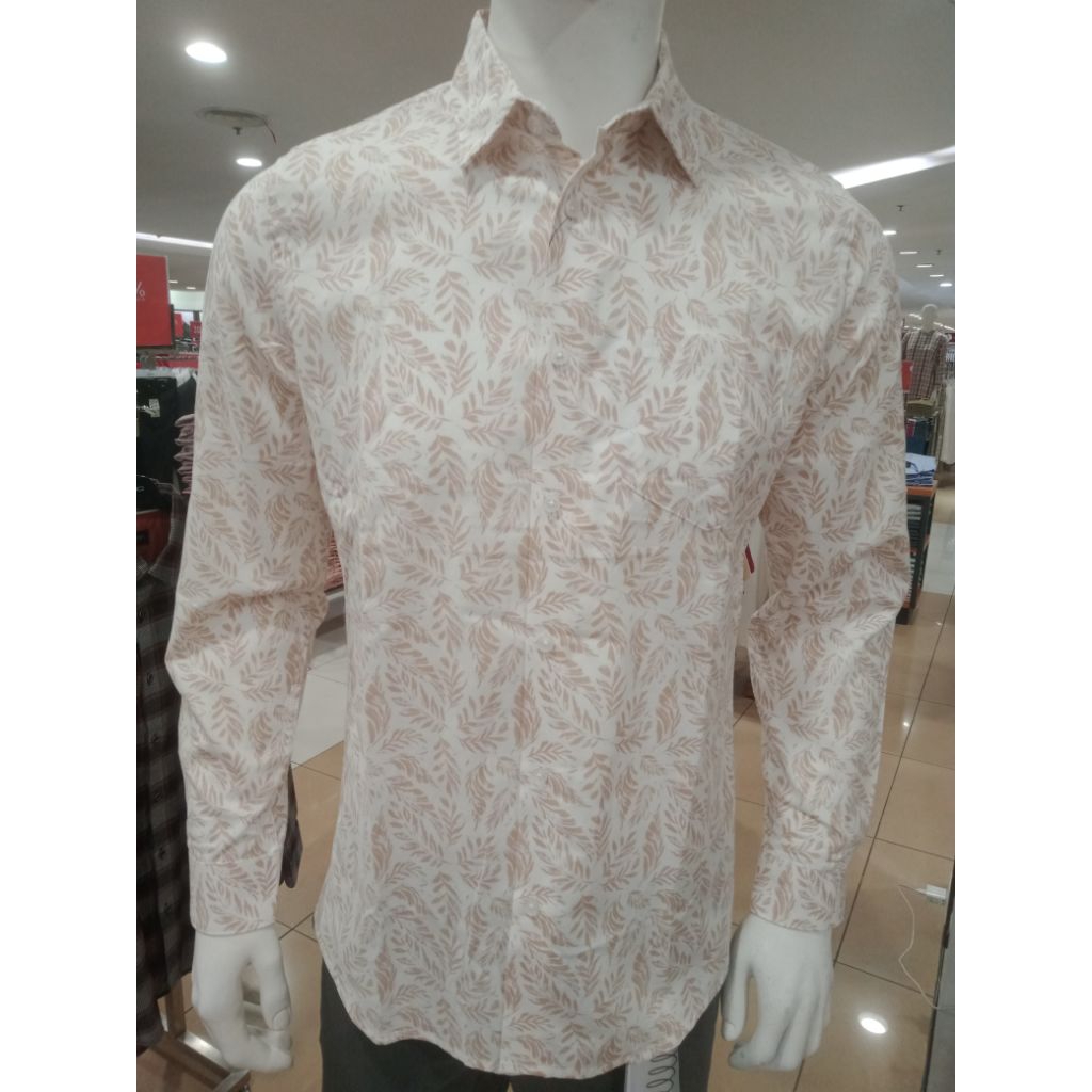 MOC Kemeja Panjang Printing Slim Fit