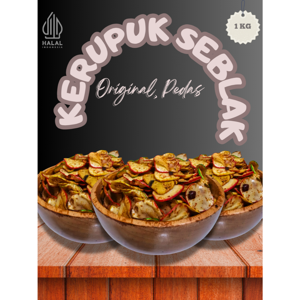 

(1 KG) Kerupuk Seblak Kencur Original Pedas Daun Jeruk Kriuk Renyah