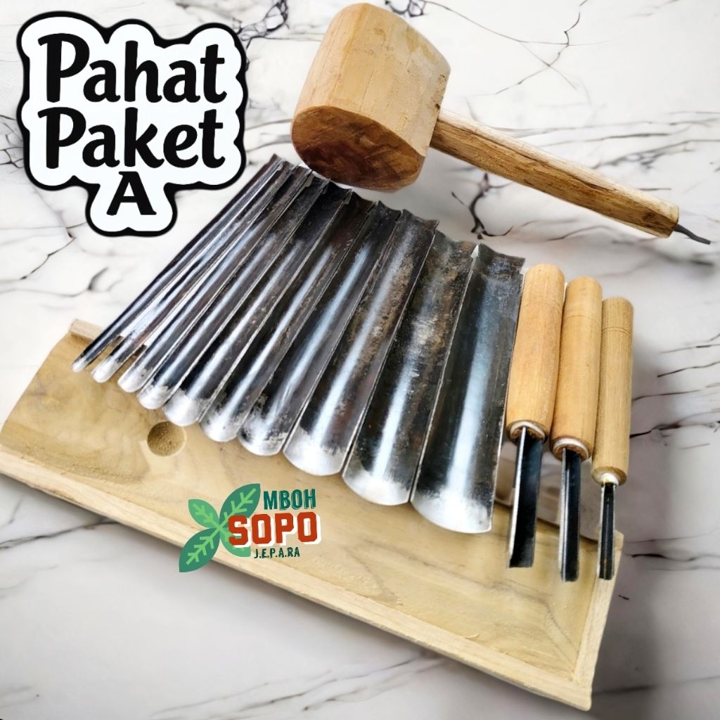 Tatah Bonsai, Pahat Kerajinan Ukir Kayu Jepara, Paket A