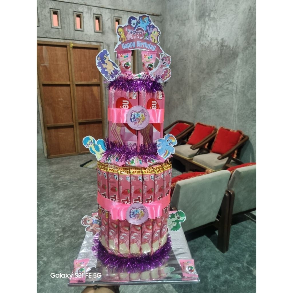 Snack Tower pink Murah
