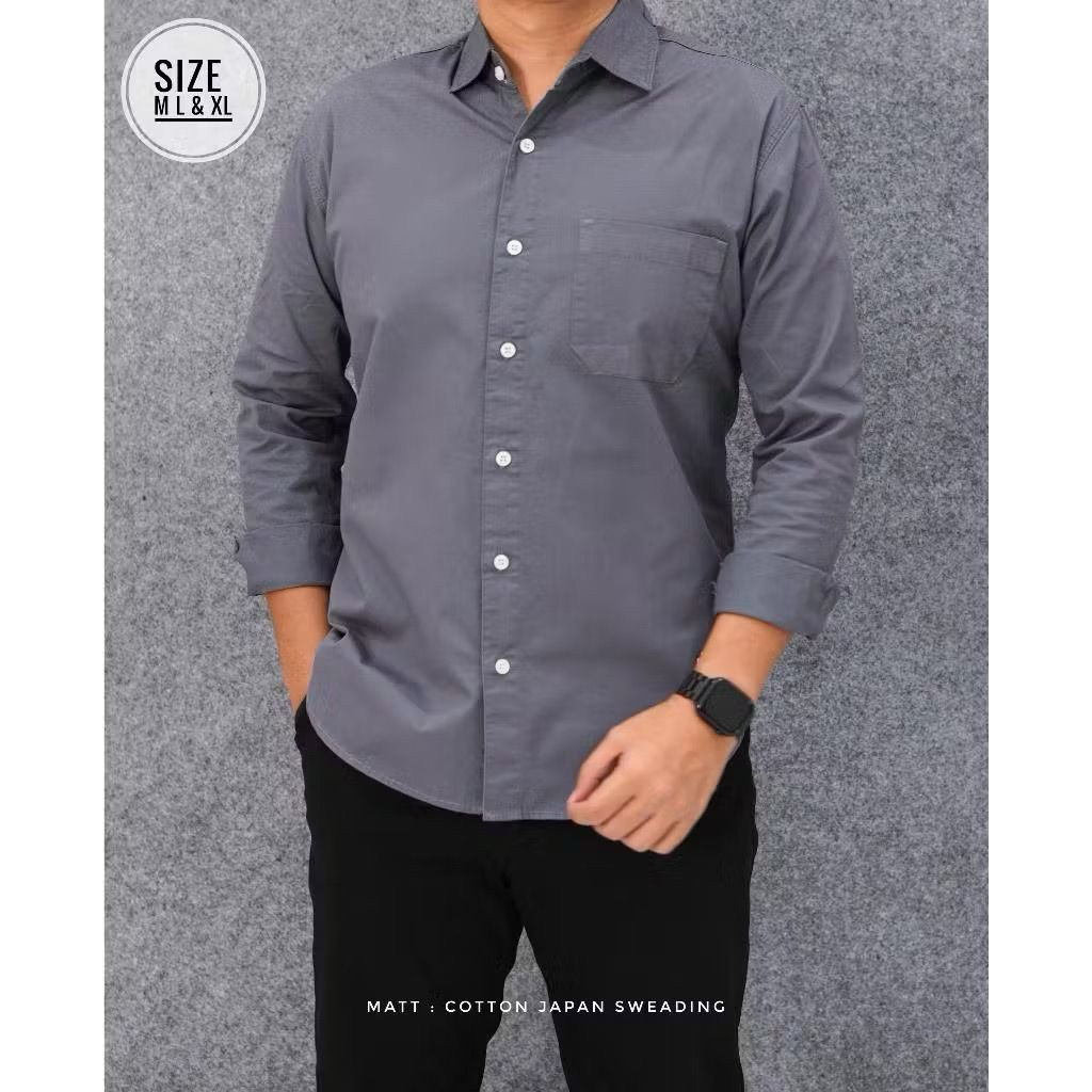 KEMEJA PRIA LENGAN PANJANG ORIGINAL AZWR PREMIUM QUALITY