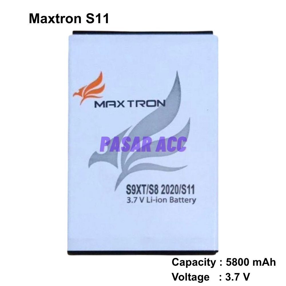 Baterai Maxtron S11 Galaxy - S11S - X50 - S9 Smart-  S10 Play - S8 2020 Jet One Ori & Double Power