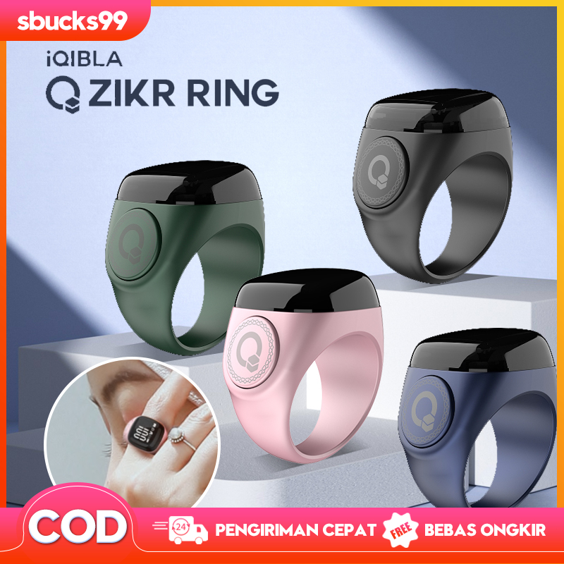 NOOR N01 Iqibla Aluminum Alloy Digital Tasbih Iqibla Zikr Ring Iqibla Cincin Tasbih Digital Bluetoot