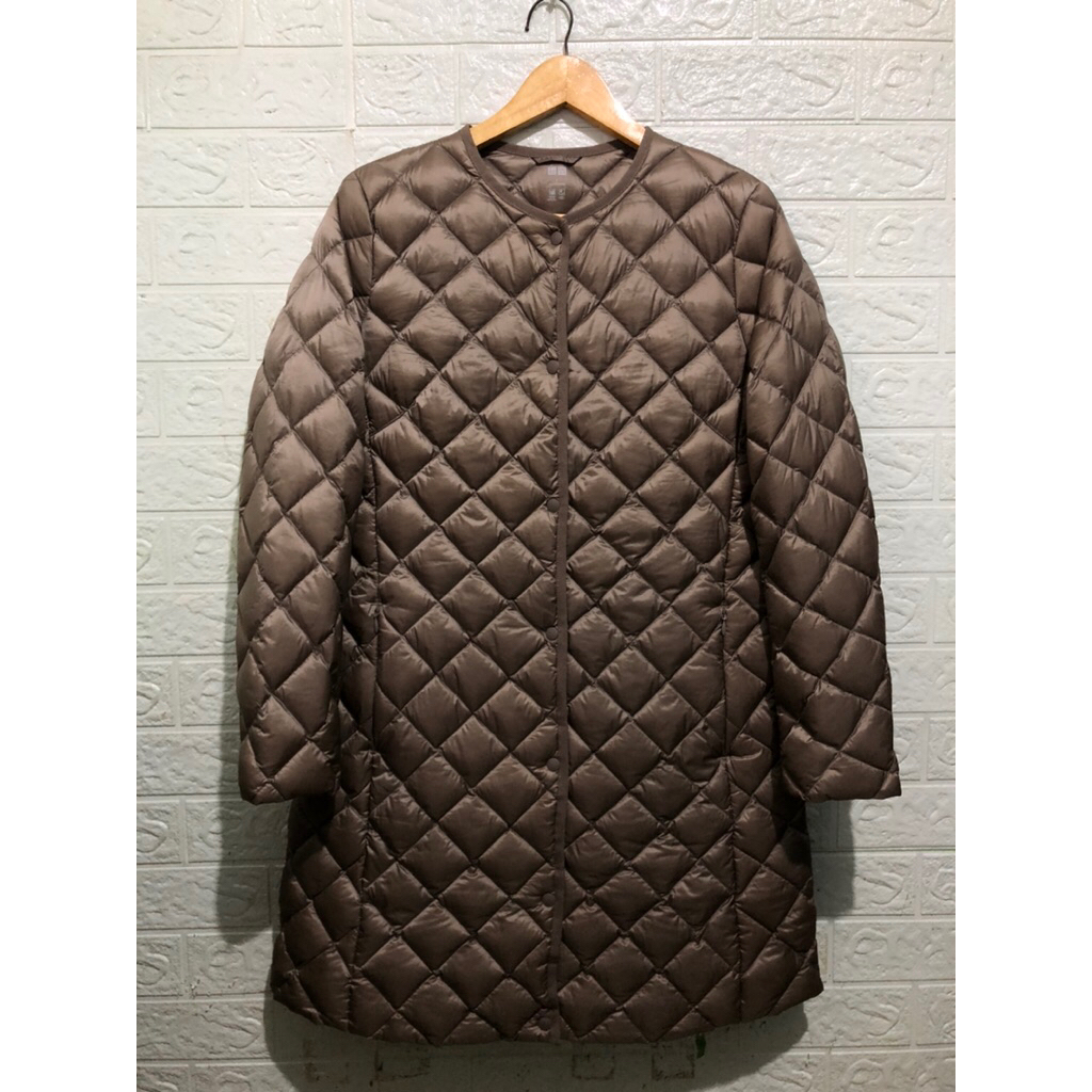 UNIQLO ultralight down Coat jaket diamond coklat