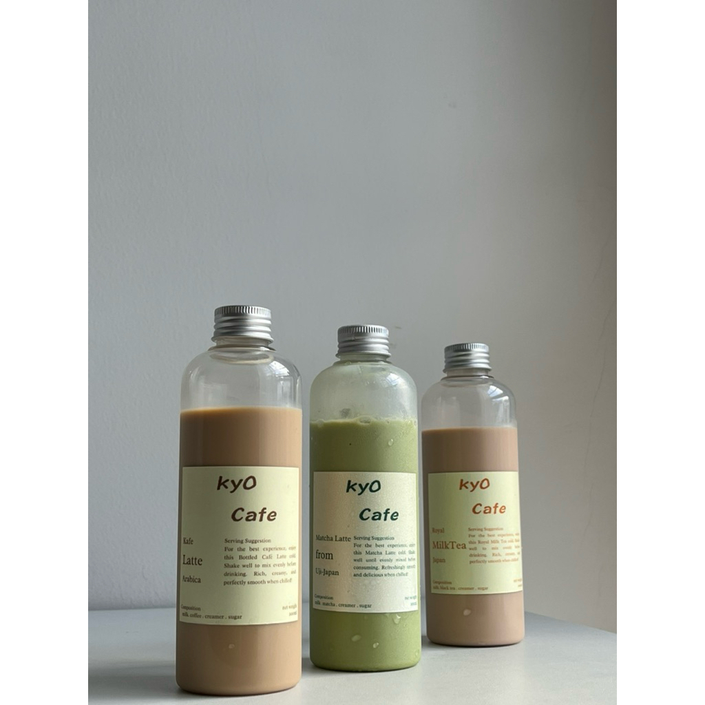 

(KYO MATCHA) Matcha Latte || Royal Milk Tea || Kafe Latte - Siap minum