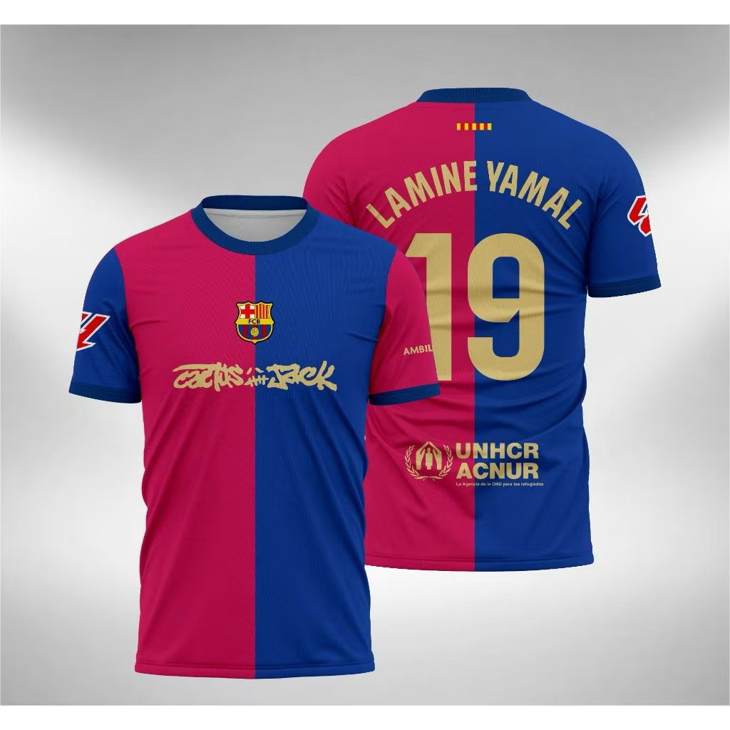 Jersey Barcelona Home EL CLASICO 2025 TERBARU Full Printing new