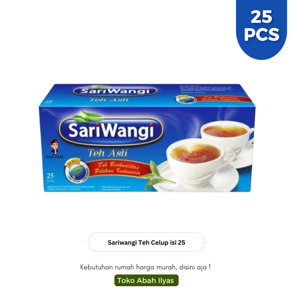 

Teh Celup Sariwangi Kotak Isi 25 Pcs Kantung Teh Celup