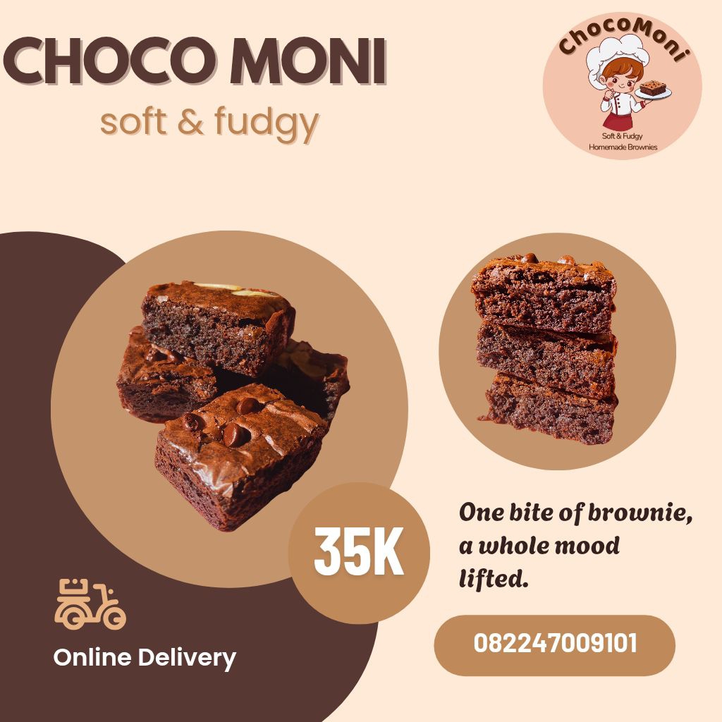 

CHOCOMONI BROWNIES_Delicious and brownies