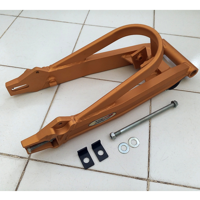 Sasis Swing Arm Supertrack New Model + Stabiliser Bawah Satria Fu