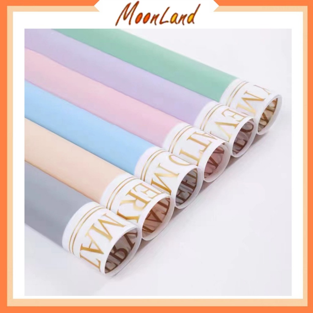 

Flower Wrapping paper gold line Cellophane Paper Kertas Buket KB6006