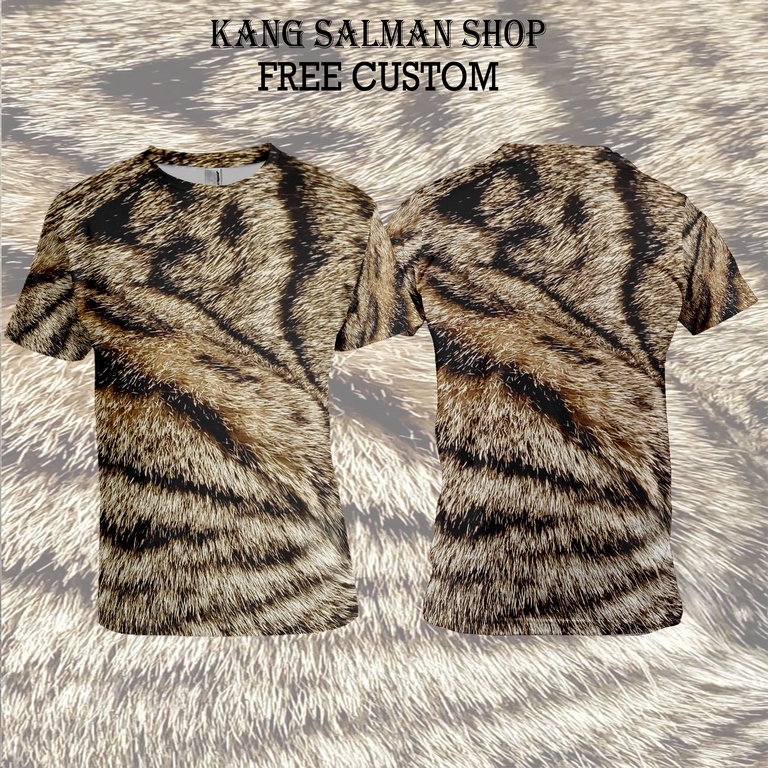 kaos unik pria baju bulu kucing Fullprinting 3D terbaru & terunik
