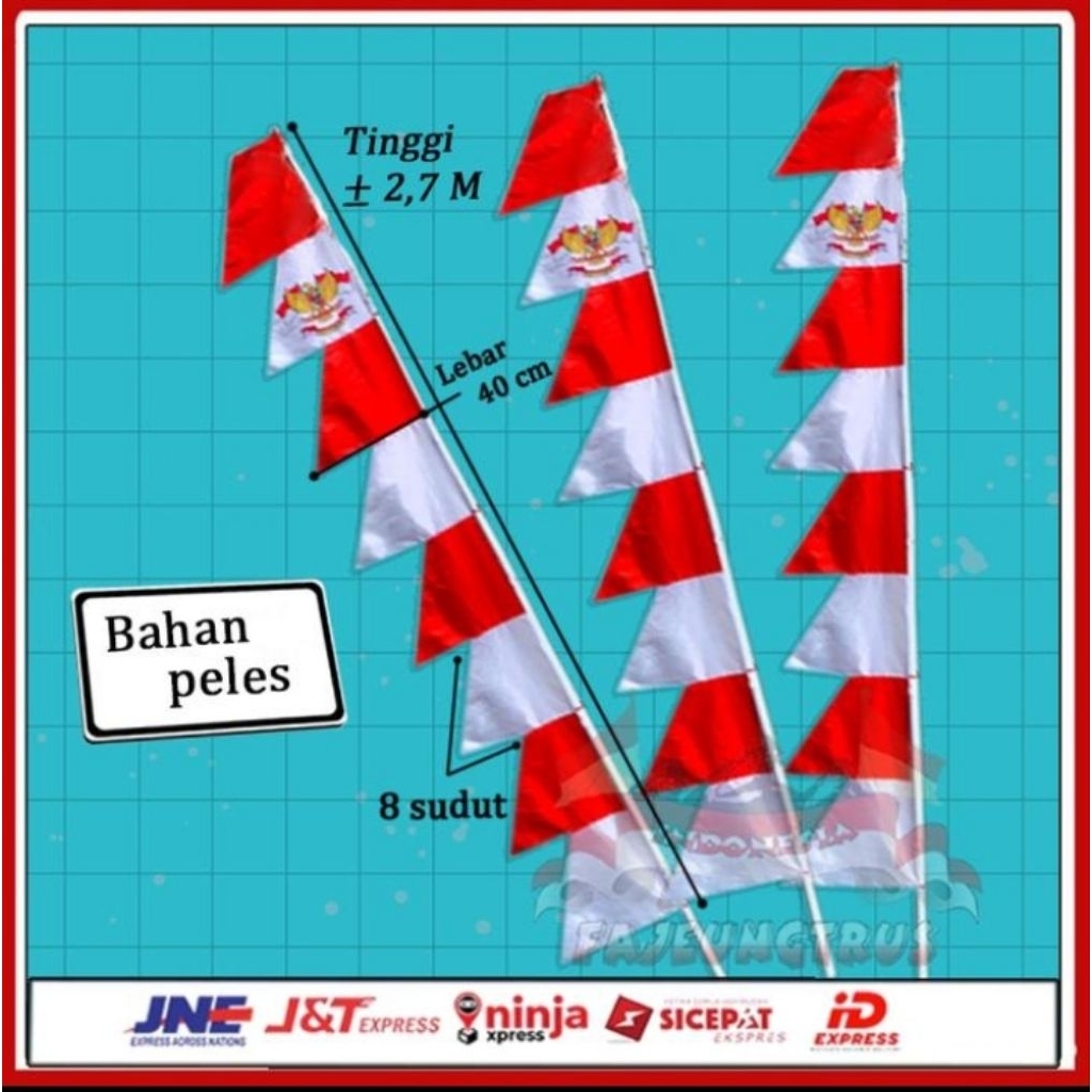 Bendera Umbul Umbul Merah Putih 2,7 Meter