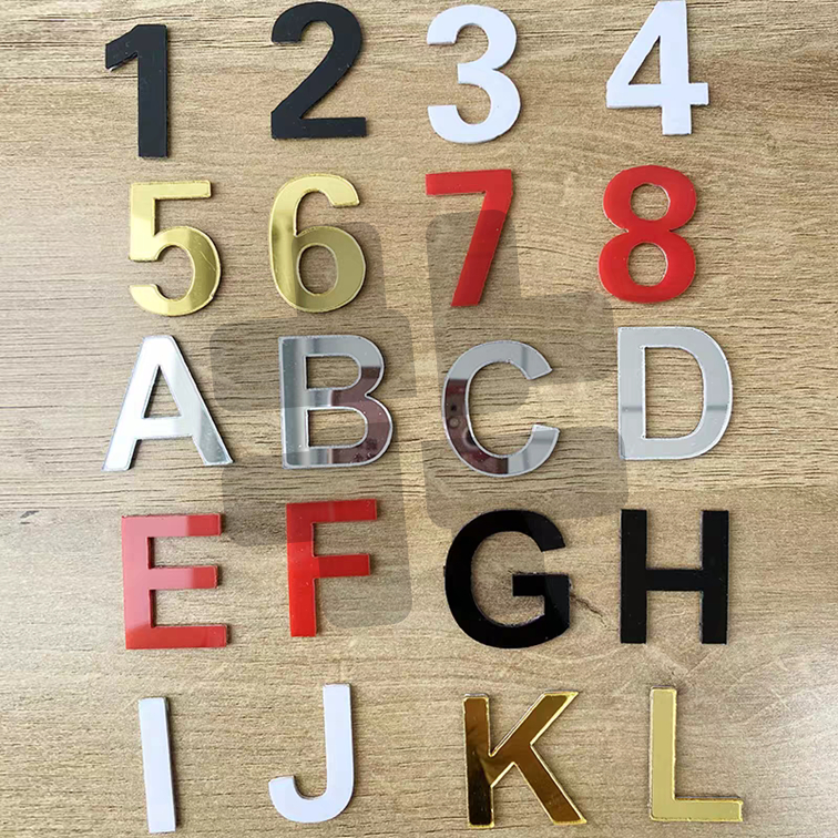 Huruf Timbul Akrilik Cutom / Acrylic Leter / Huruf Akrilik 5 cm - 30 cm