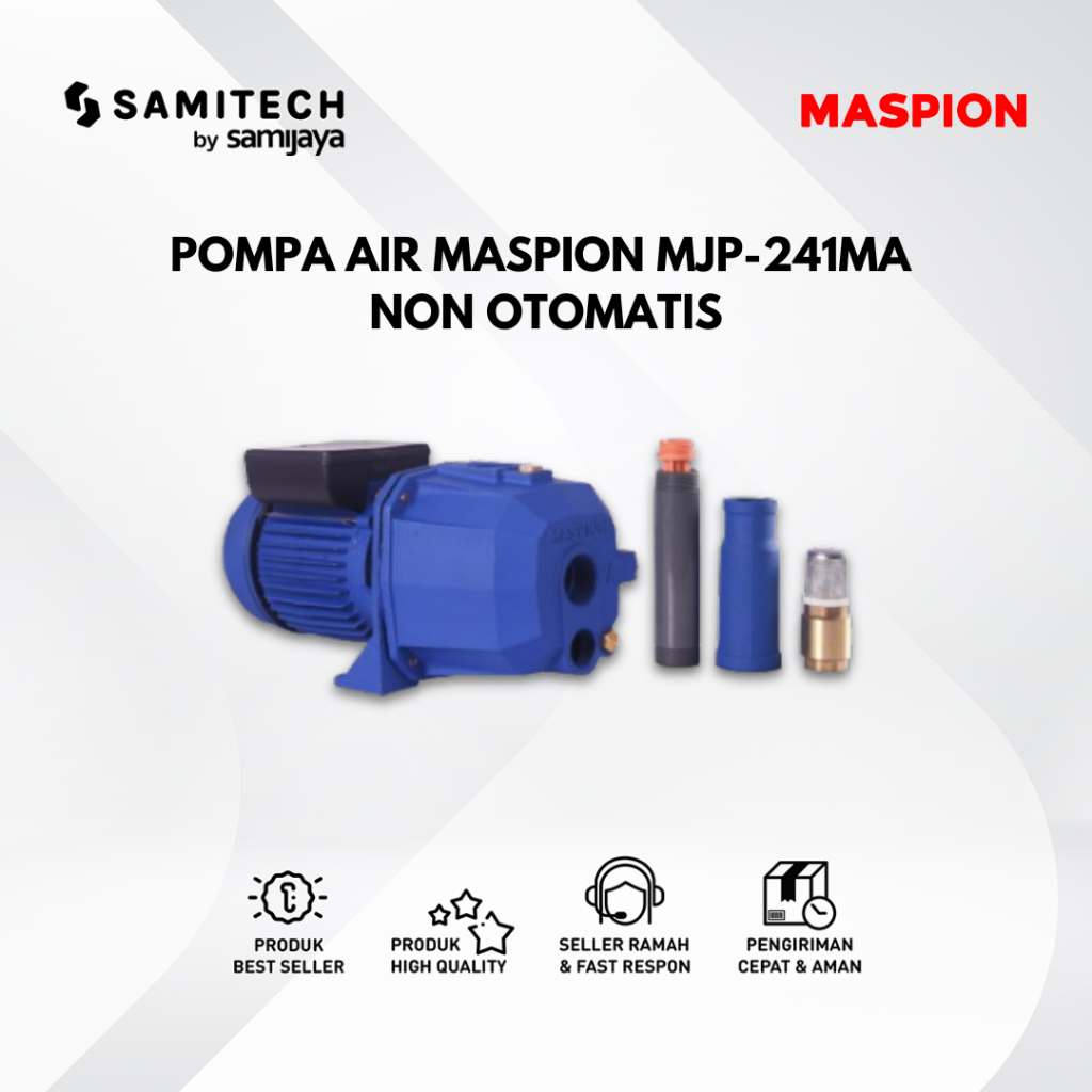 POMPA AIR TEKANAN TINGGI NON OTOMATIS MASPION MJP-241MA JET PUMP BERGARANSI