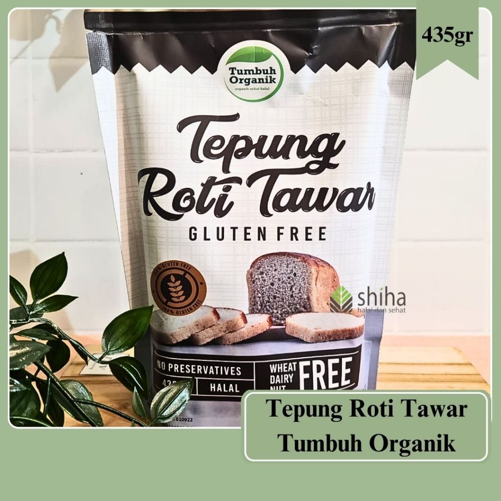 

Tumbuh Organik Tepung Roti Tawar Gluten Free 435gr | Warungshiha