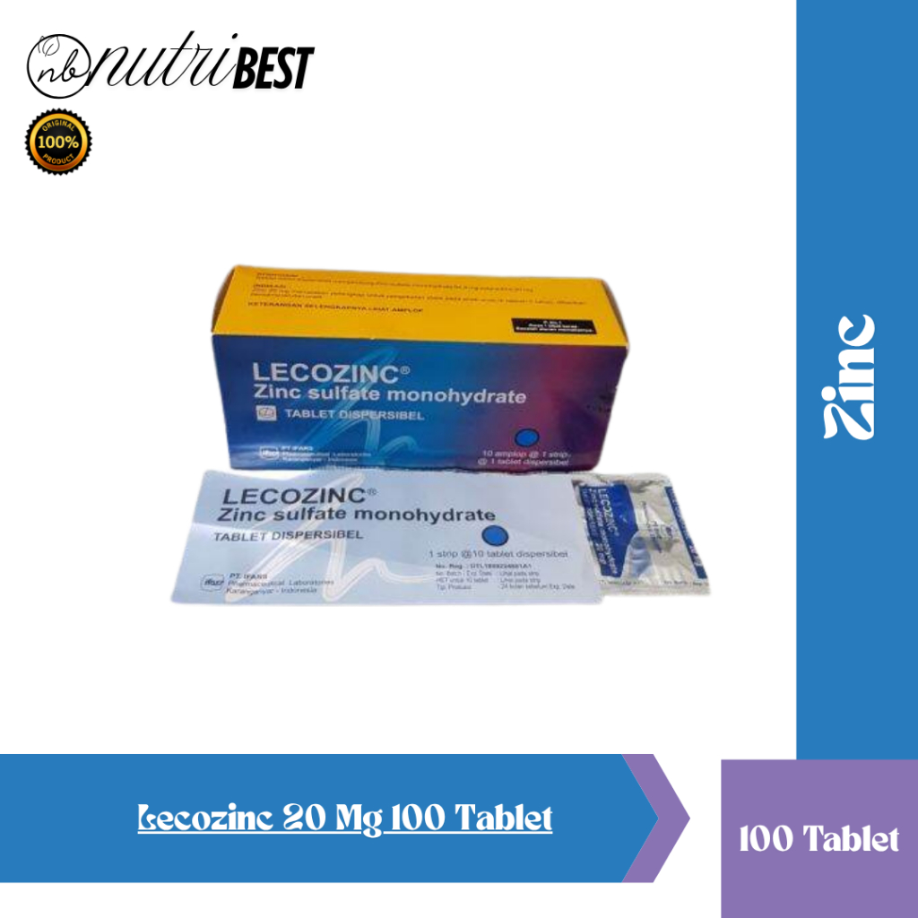 Lecozinc 20 Mg 100 Tablet Ifars