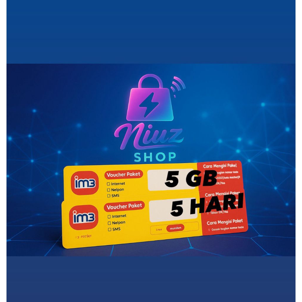 VOUCHER Indosat 5GB 5HARI