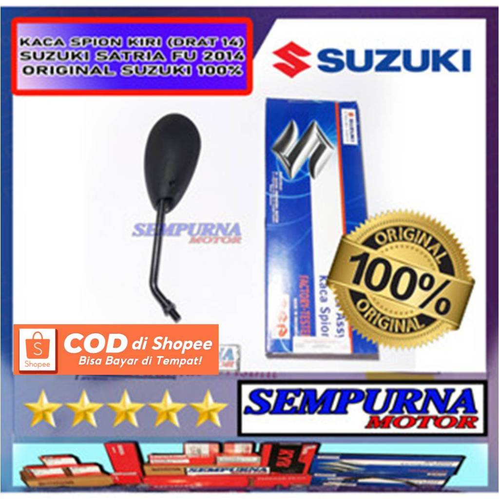 56600B28F40N000 Kaca Spion Kiri Satria Fu 2014 Facelift Drat 14 100% Original Suzuki Asli Ori SGP