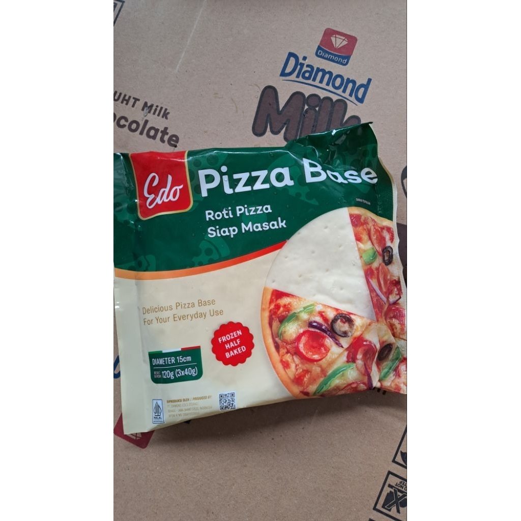 [KIRIM INSTAN] EDO PIZZA BASE 1 PACK ISI 3 PCS ADONAN 120 Gr