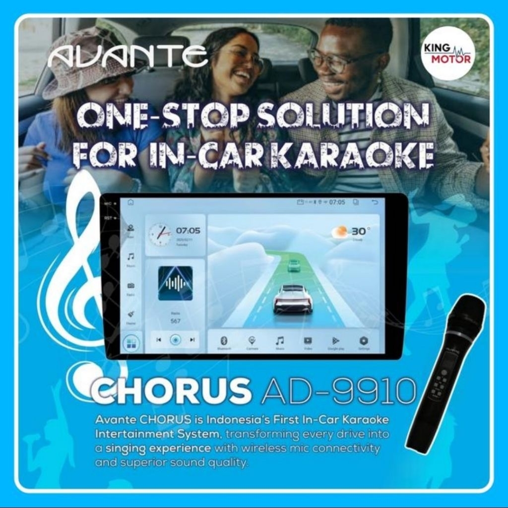 Avante AD-9910 Chorus 9 inch RAM 2 ROM 32 KARAOKE - Head Unit Android