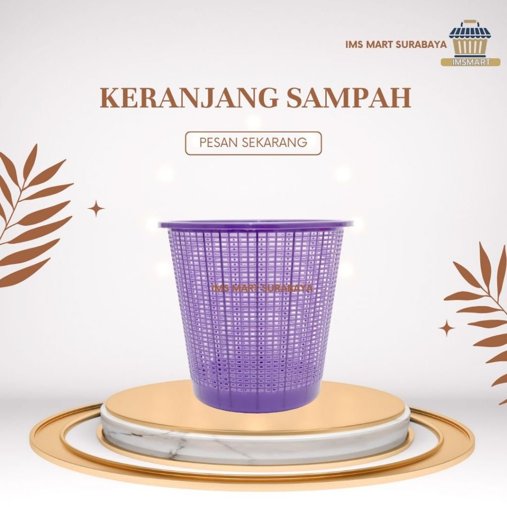 IMSMART KERANJANG SAMPAH | TEMPAT SAMPAH | KERANJANG SAMPAH PLASTIK | KERANJANG SAMPAH WARNA | KERAN