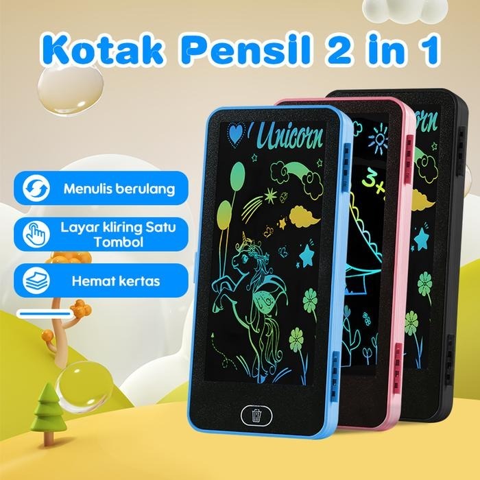 

Kotak Pensil Case Besar Lcd Writing Drawing Box Case Ukuran Besar Pencil Drawing Pad Edukasi 2in1