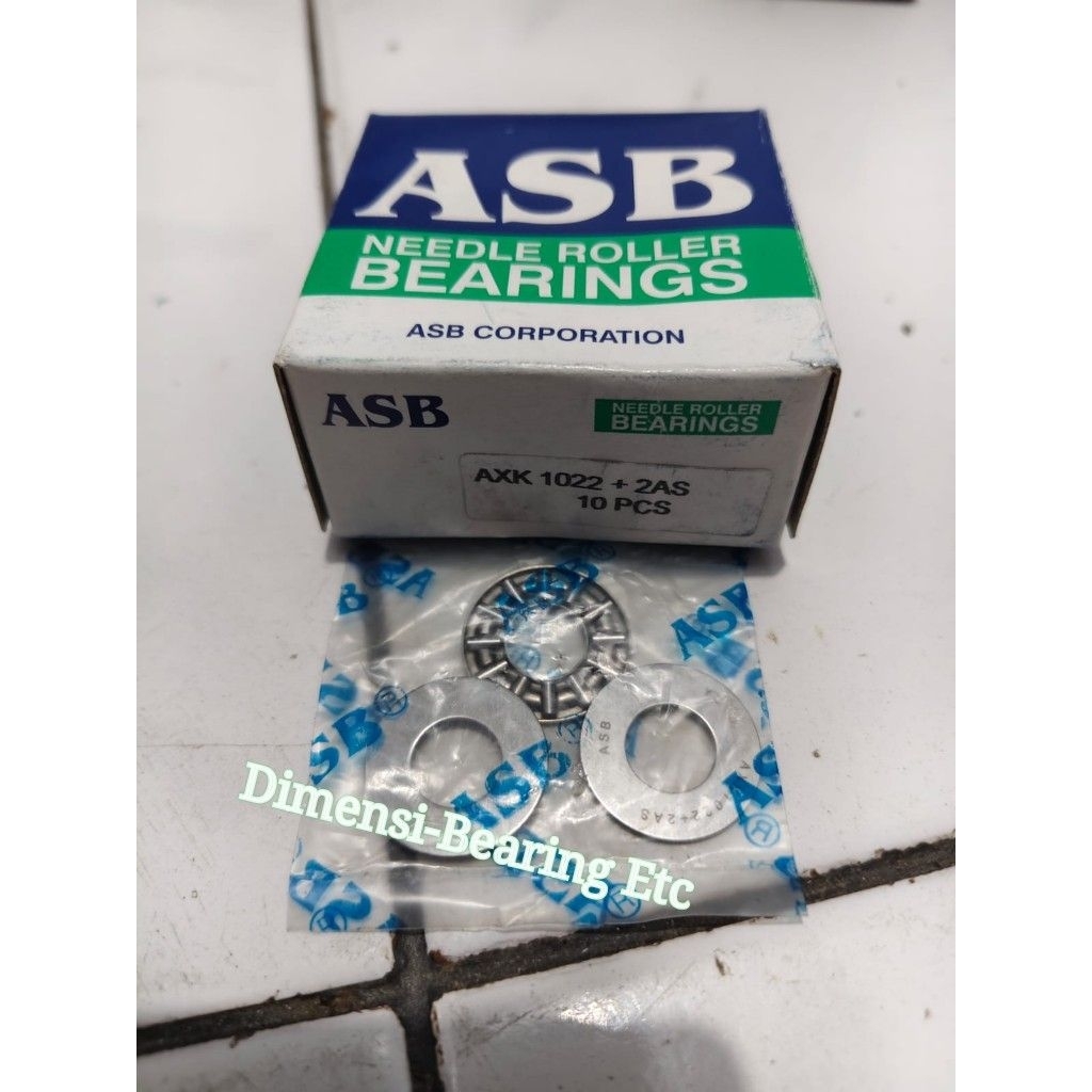 NEEDLE THRUST BEARING ACK 1022 + 2 AS ASB
